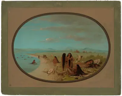 Crow Warriors Bathing
