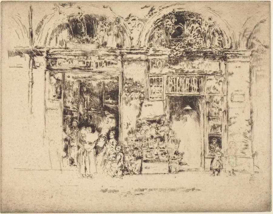 Sunflowers, Rue des Beaux-Arts by James McNeill Whistler