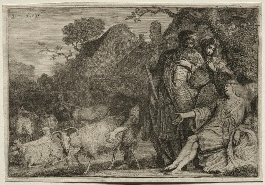 An Angel Foretells the Birth of Abraham's Son by Gerrit Claesz. Bleker