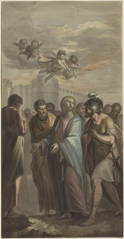 Christ with Apostles and a Roman Soldier