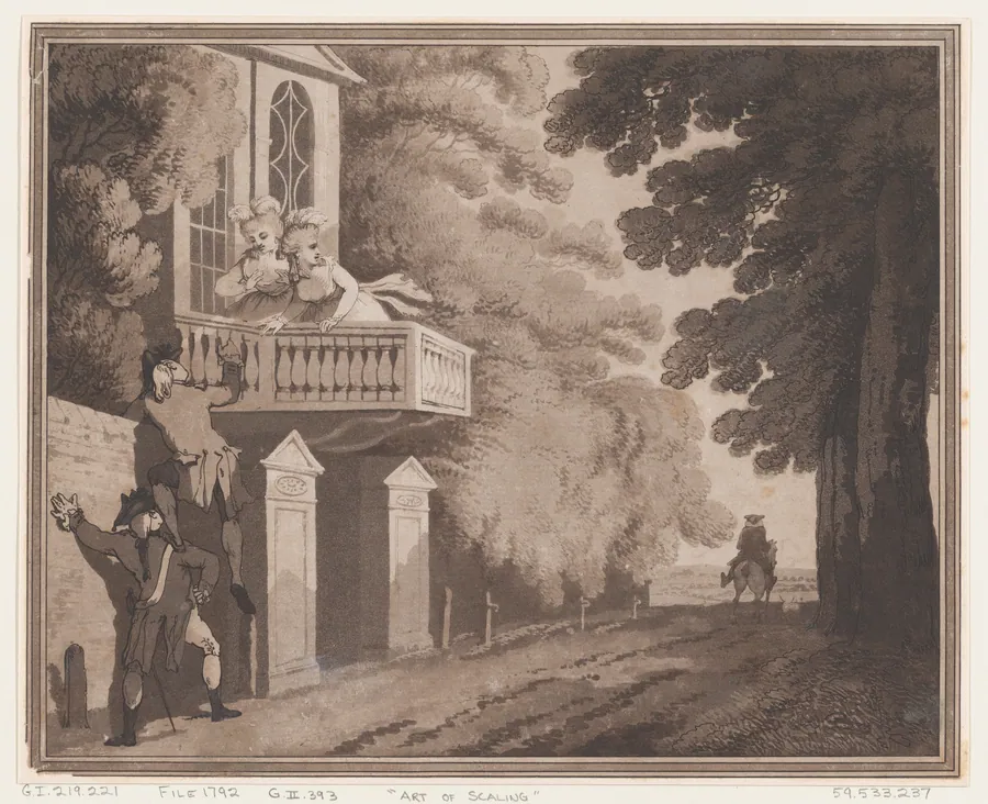 Art of Scaling by Thomas Rowlandson