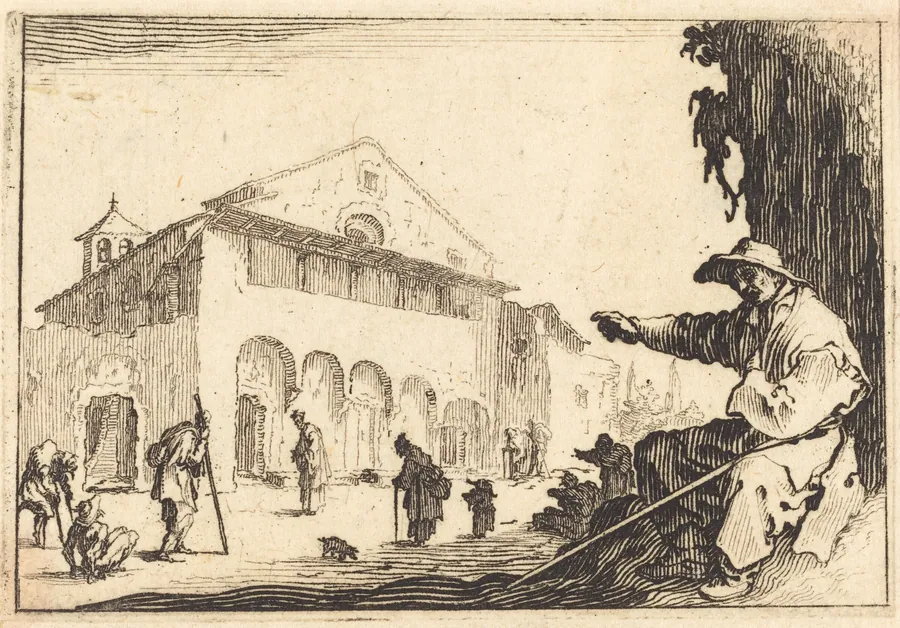 Almshouse by Jacques Callot
