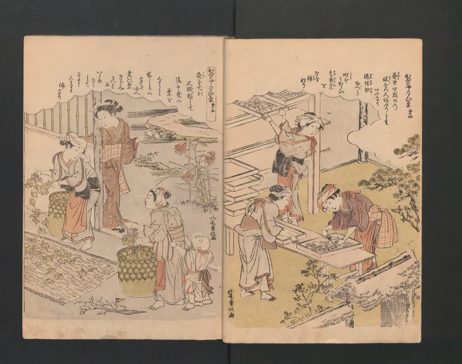 画本宝能縷|Picture Book of Brocades with Precious Threads (Ehon takara no itosuji) by Katsukawa Shunshō　勝川春章