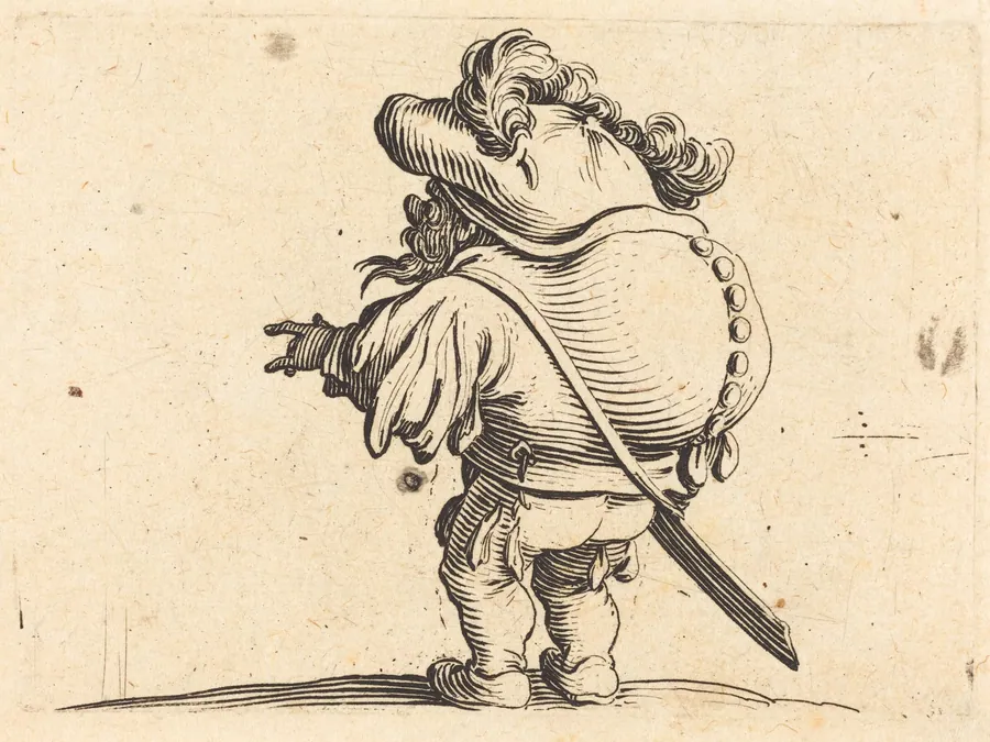 The Hunchback with the Feathered Cap by Jacques Callot