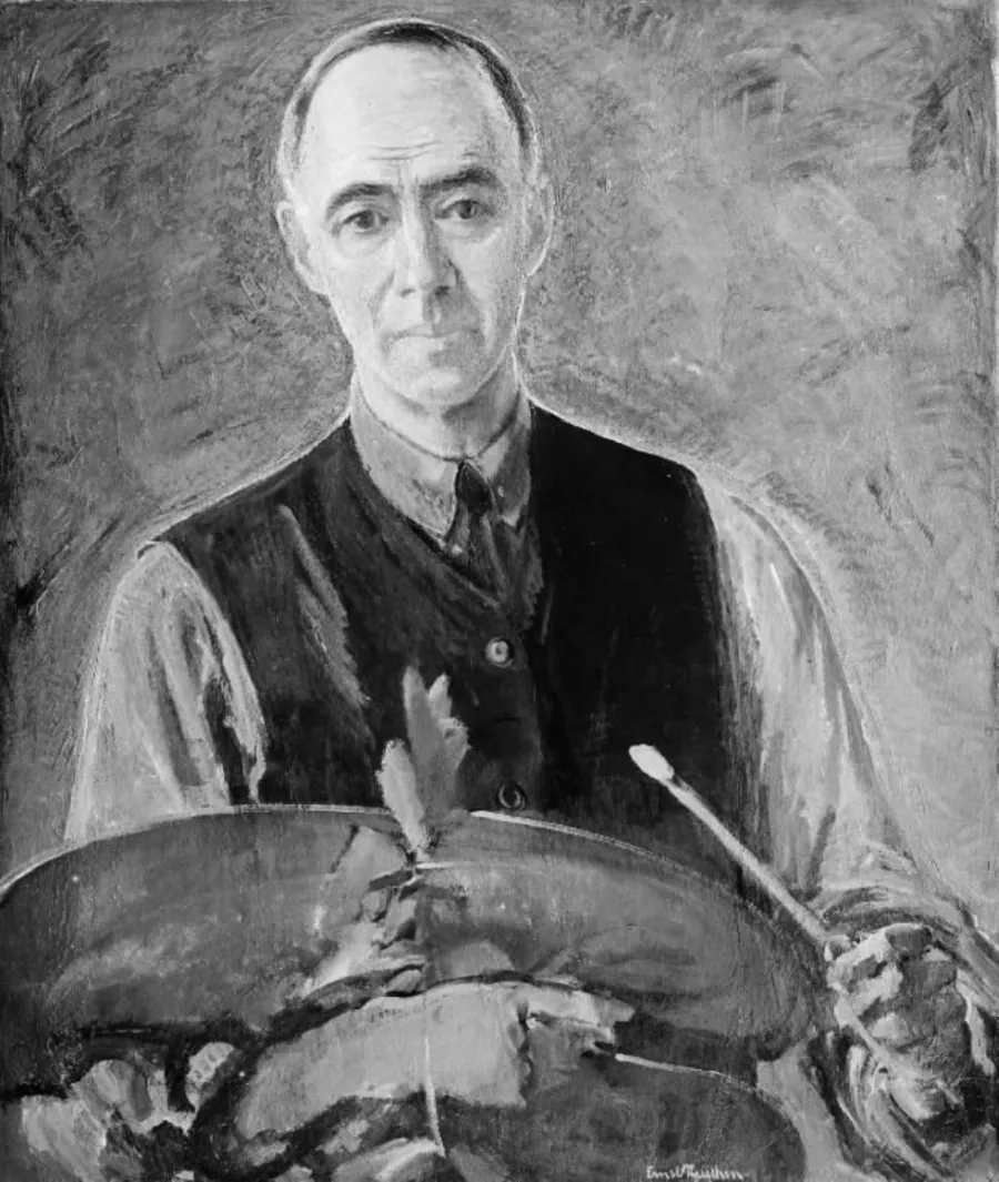Selvportræt by Ernst Zeuthen