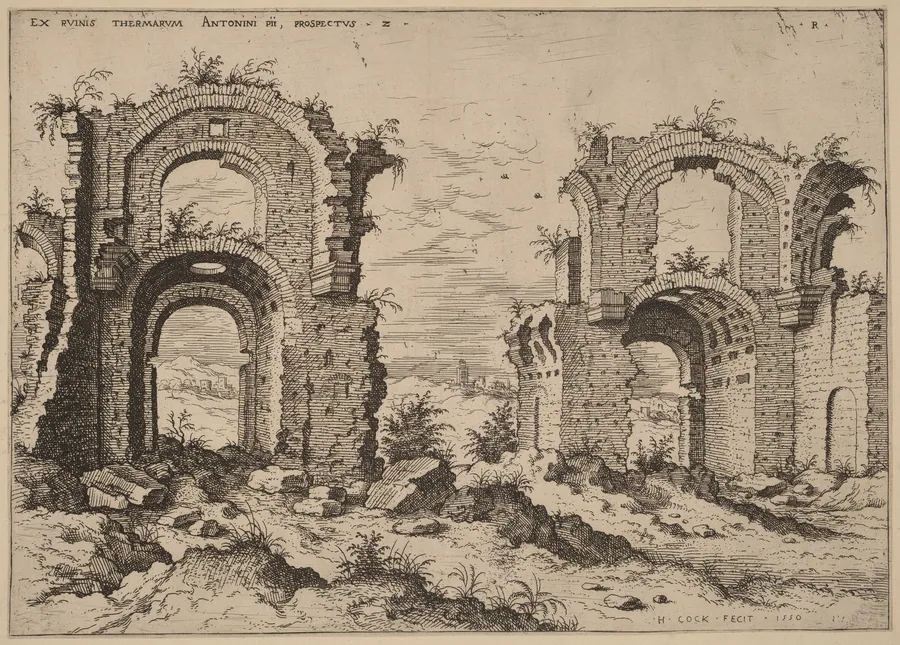 Second View of the Baths of Diocletian by Hieronymus Cock