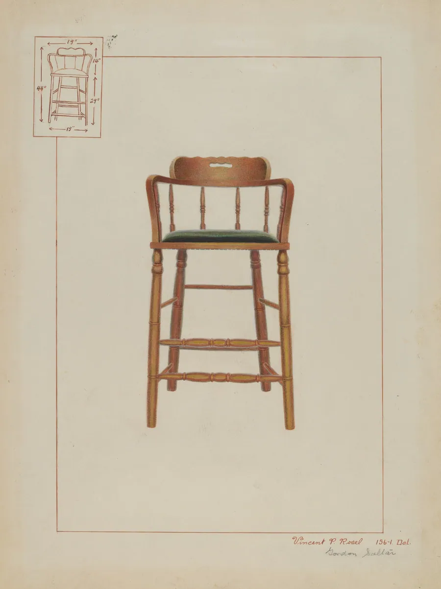 Billiard Chair by Vincent P. Rosel