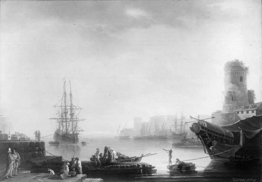 Havnebillede by Claude-Joseph Vernet