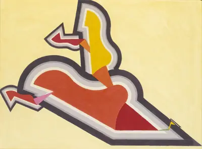 Study in Rhythm: Red and Gold