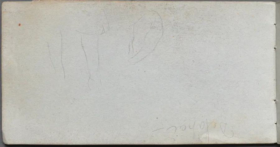 Sketchbook, page 2: Studies of Legs by Ernest Meissonier
