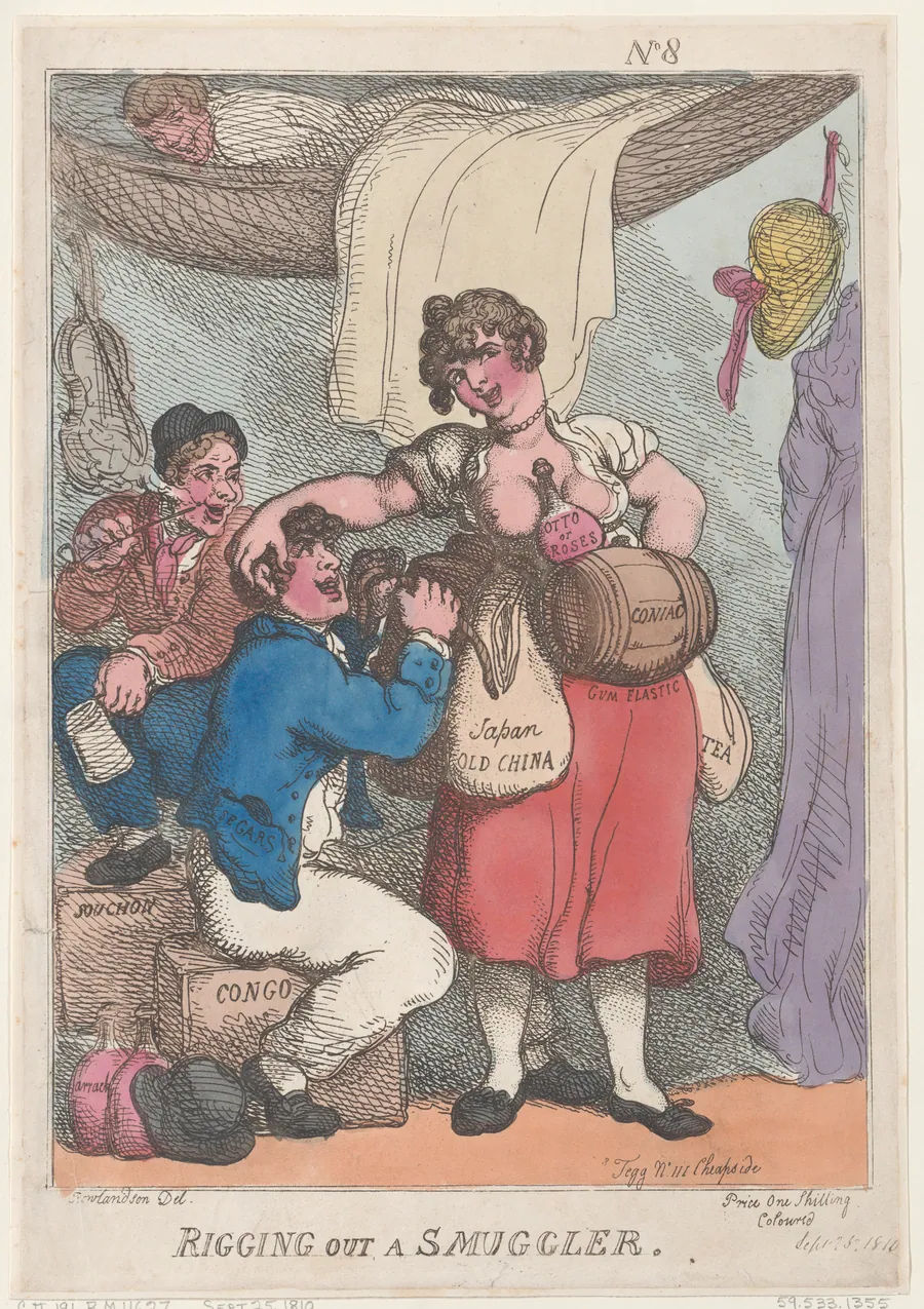 Rigging Out a Smuggler by Thomas Rowlandson
