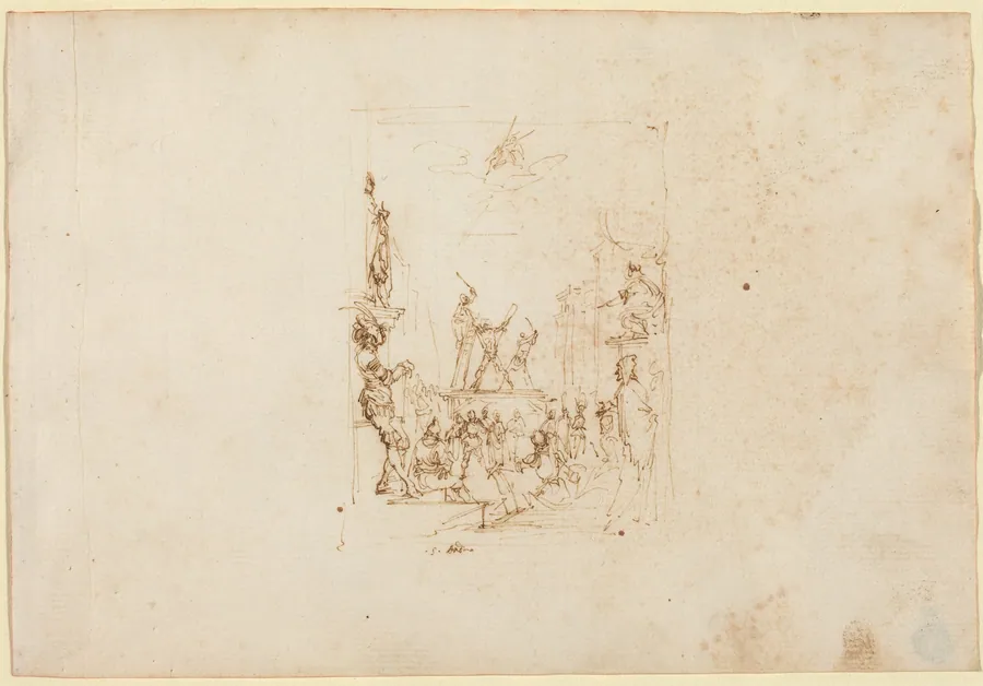 The Martyrdom of Saint Andrew by Stefano Della Bella