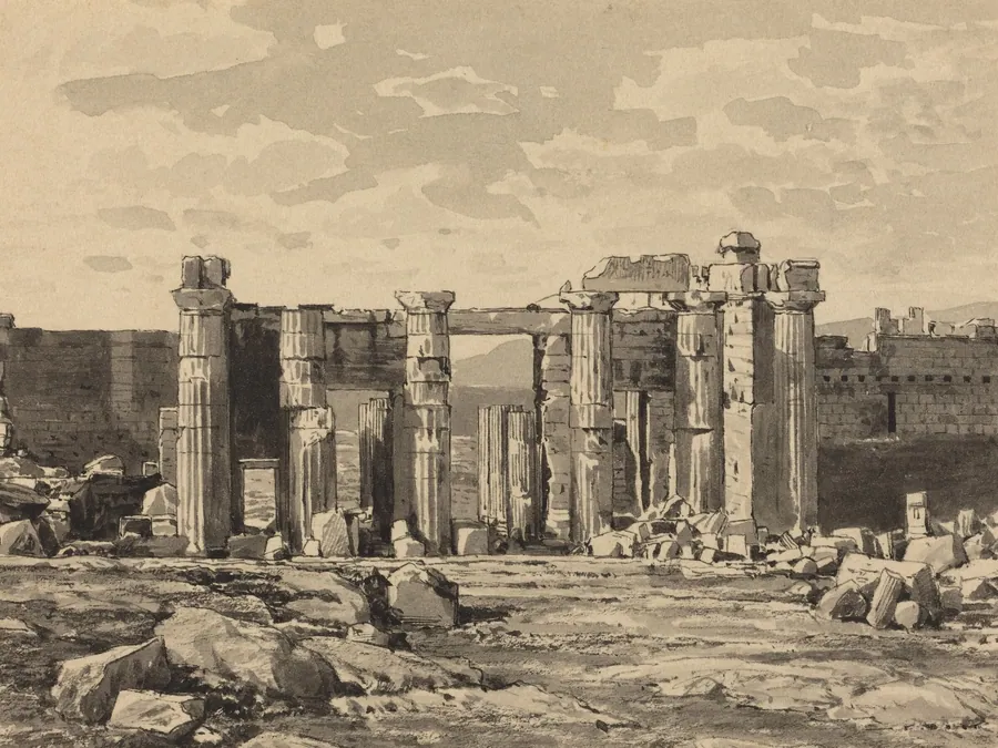 The Propylaeum from the East by Themistocles von Eckenbrecher