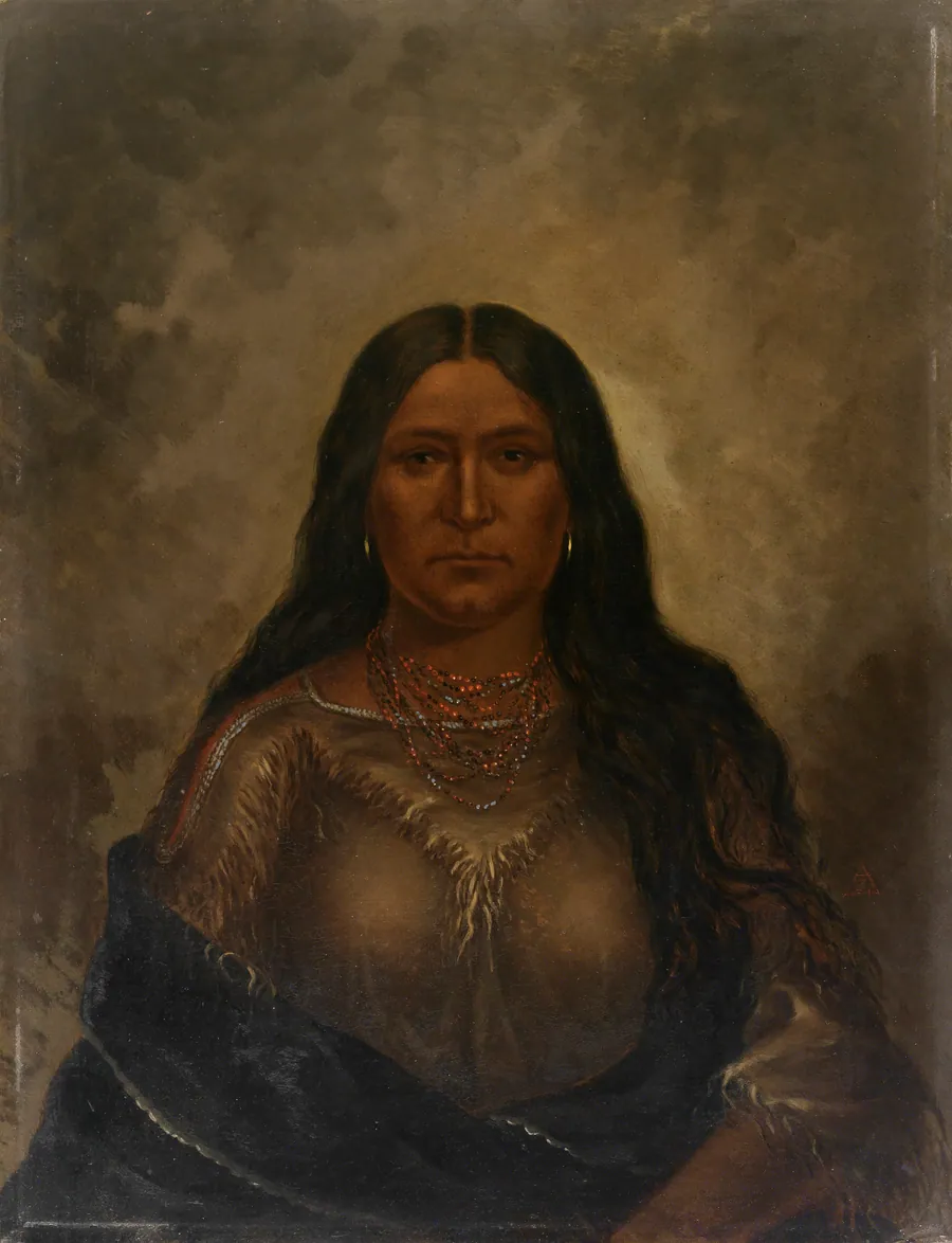 Chan-ku-wash-te-mine (Good Road Woman) by Antonion Zeno Shindler, 1813 Bulgaria-died Washington, DC 1899