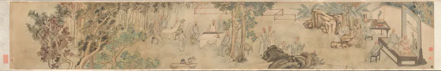 The Ninth Day Literary Gathering at Xing’an [Temporary Retreat] by Fang Shishu