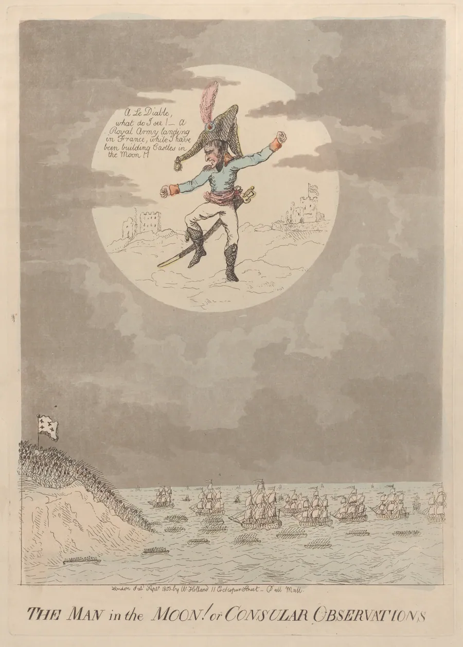The Man in the Moon! of Cosular Observations by Isaac Cruikshank