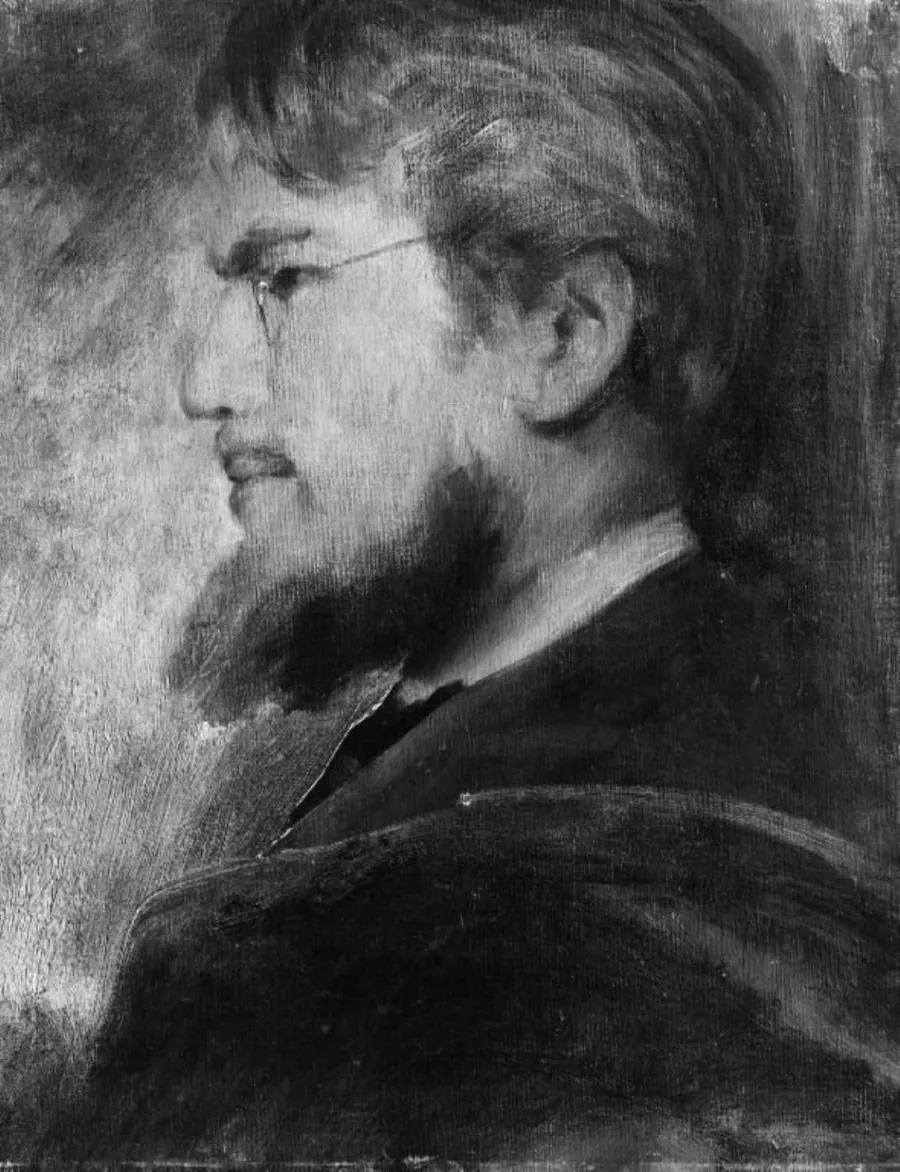 Selvportræt by Franz-Seraph von Lenbach