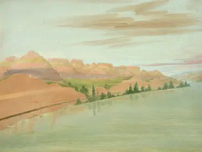 Beautiful Clay Bluffs, 1900 Miles above St. Louis
