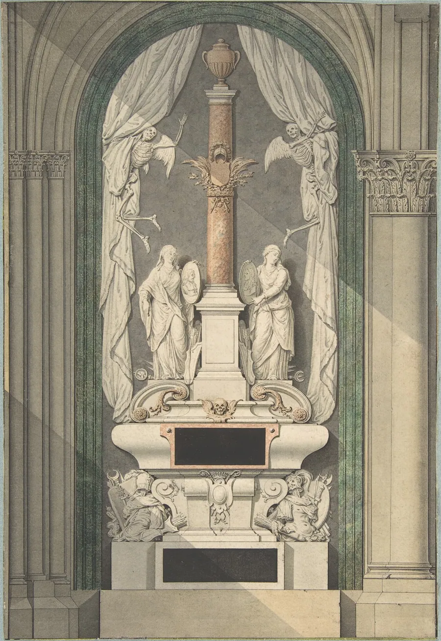 The Castellan Tomb in Saint Germain-des-Prés by Jean Chafourier