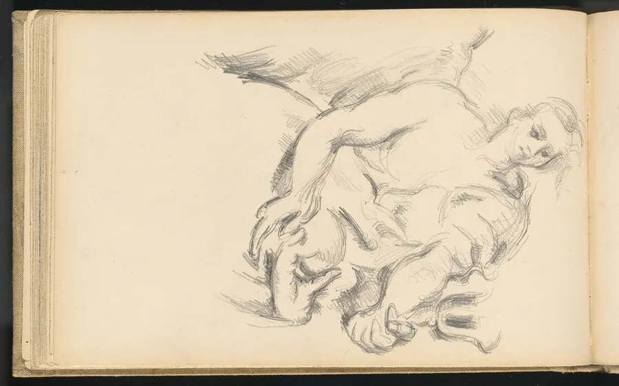 Study of an Angel in Rubens' "The Prophet Elijah" by Paul Cezanne