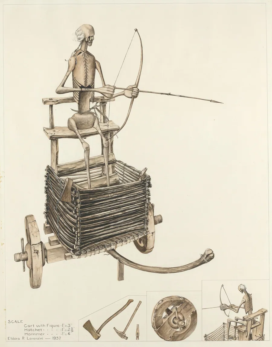 Death Angel and Cart by Eldora P. Lorenzini