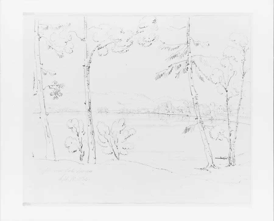 Upper End, Lake George (from Sketchbook) by John William Casilear