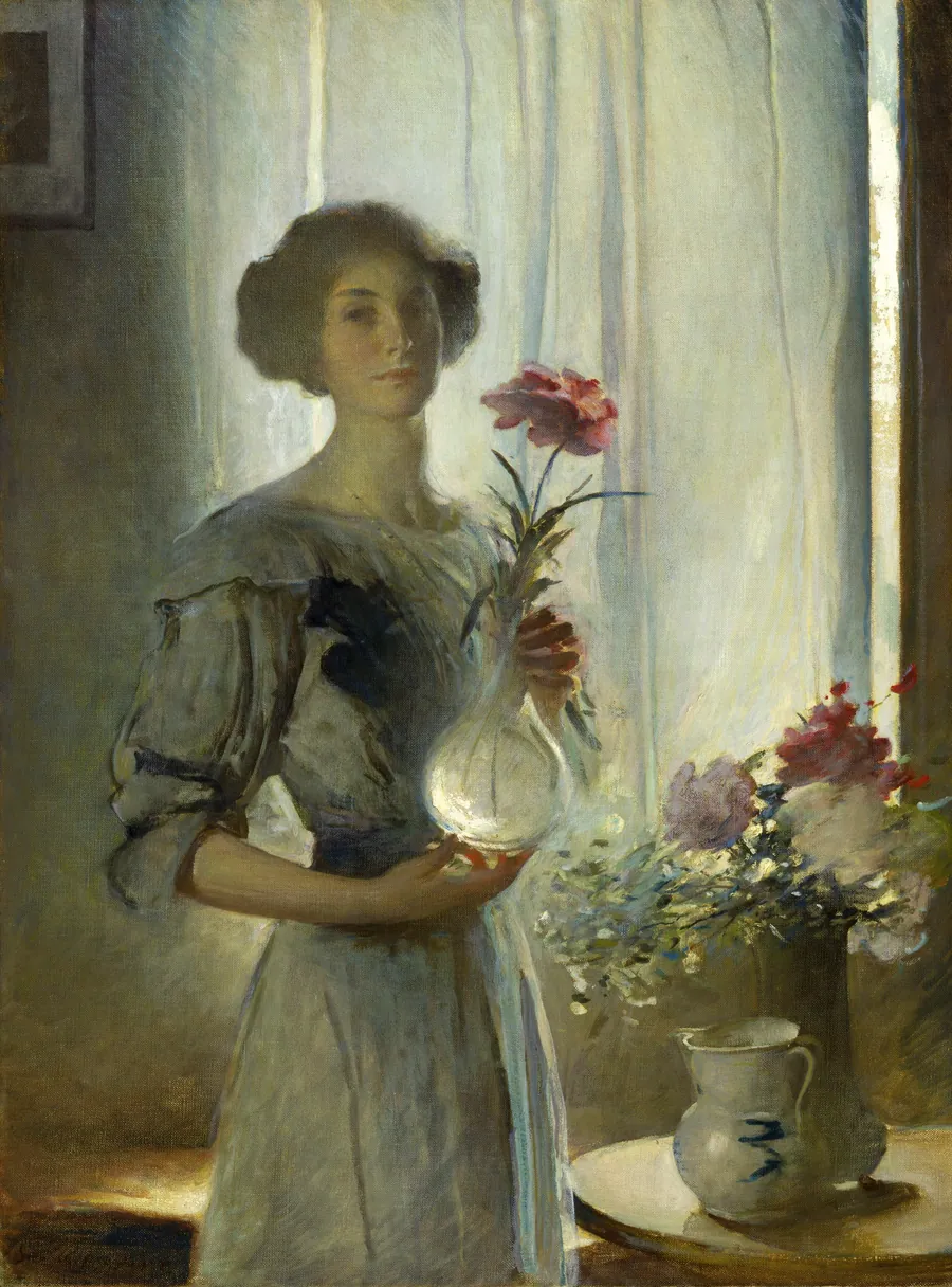 June by John White Alexander, born Allegheny, PA 1856-died New York City 1915
