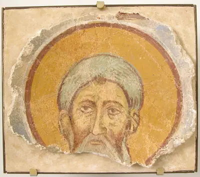 Wall Painting of a Male Saint