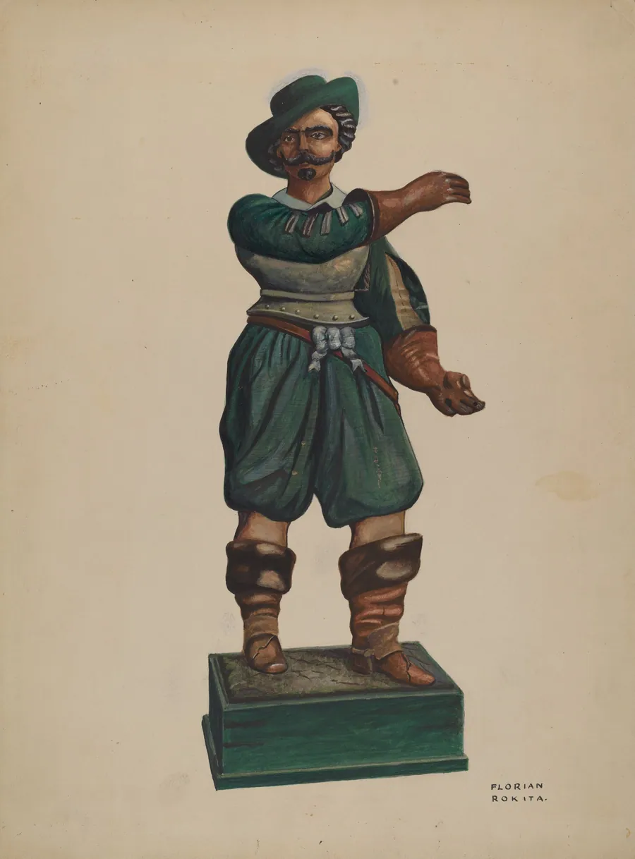 Cigar Store Figure by Florian Rokita