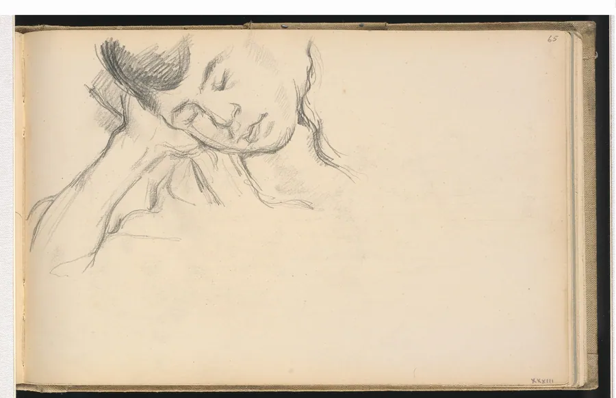Figure Resting Head on Hand by Paul Cezanne