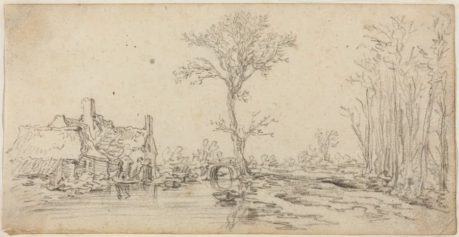 Cottage by a River by Jan van Goyen
