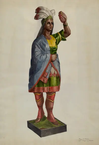 Cigar Store Pocahontas