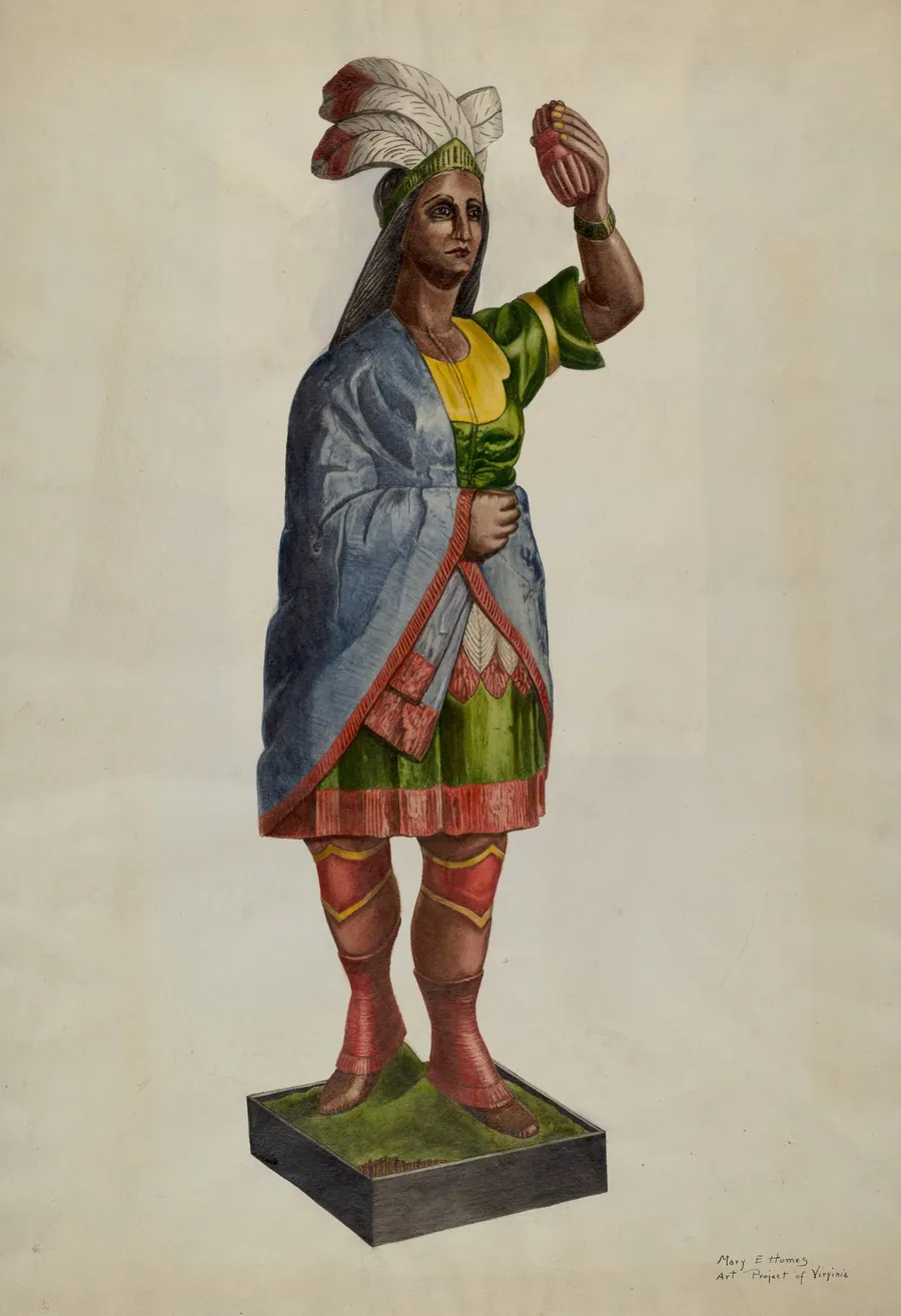 Cigar Store Pocahontas by Mary E. Humes