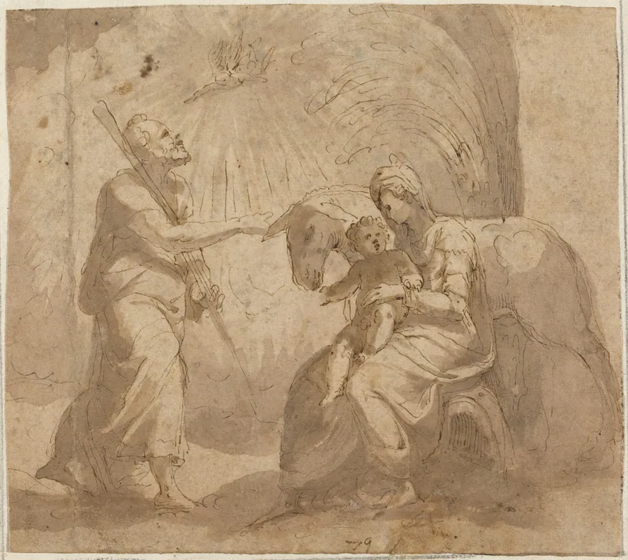The Rest on the Flight into Egypt by Italian 16th Century