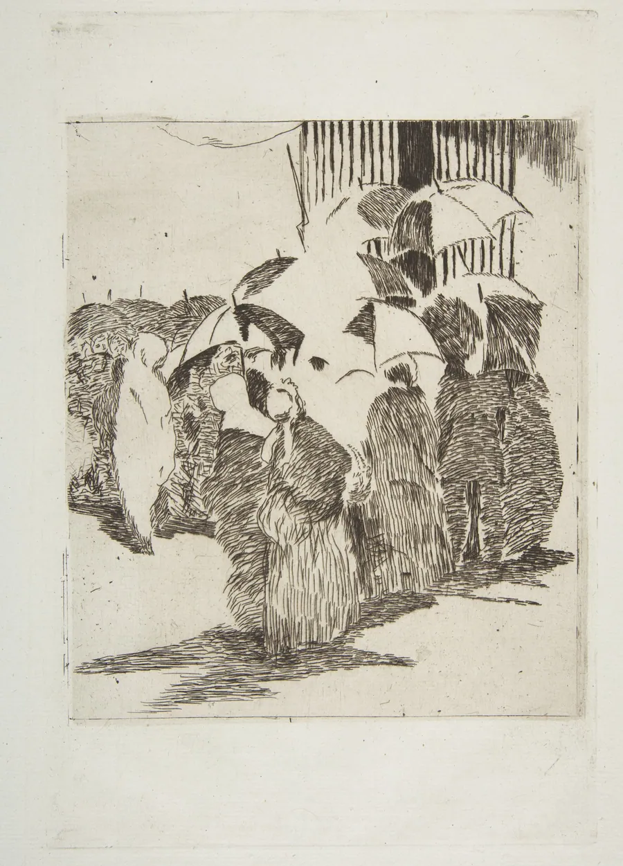 Line in front of the Butcher Shop by Alfred Strölin