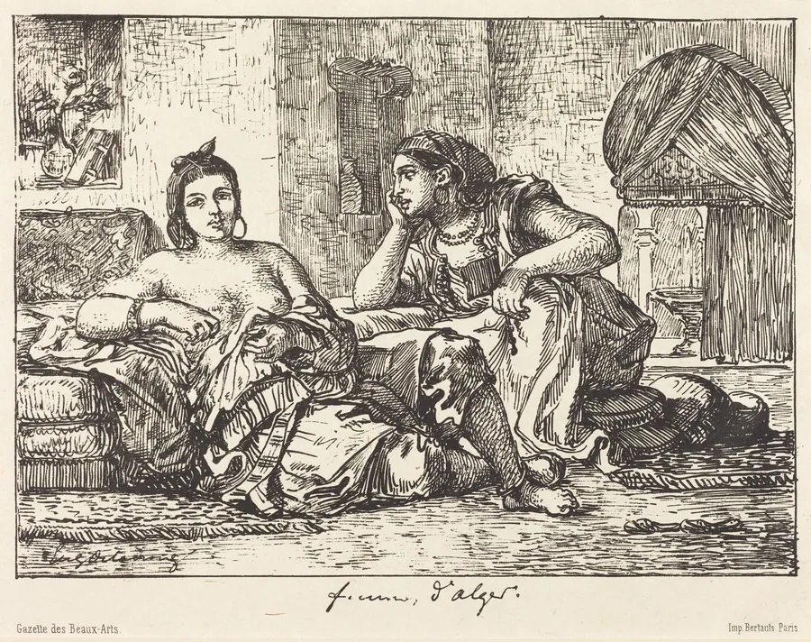 Femmes d'Alger by Eugène Delacroix