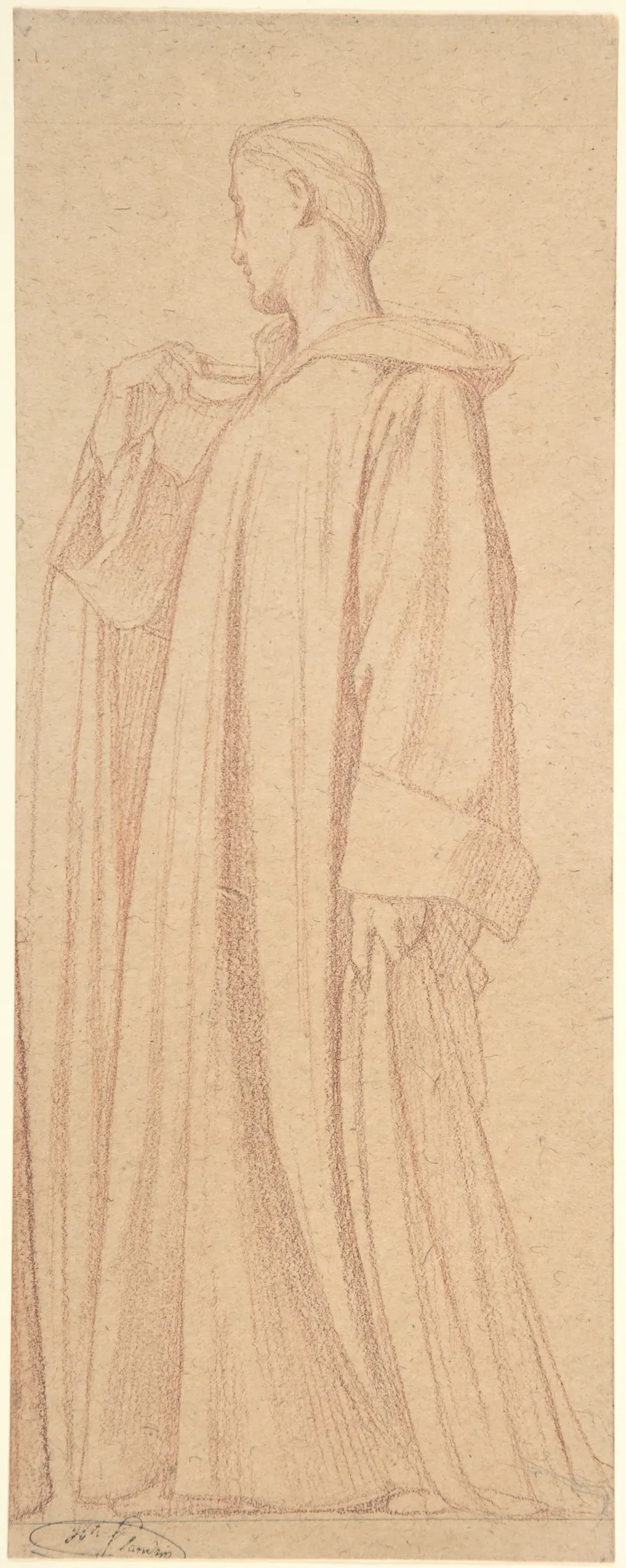 Saint Cloud; Study for the frieze at Saint-Vincent-de-Paul, Paris by Hippolyte Flandrin