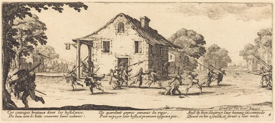 Scene of Pillage by Jacques Callot