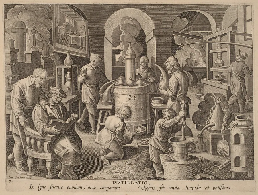 Distillatio (Distillation) by Philip Galle