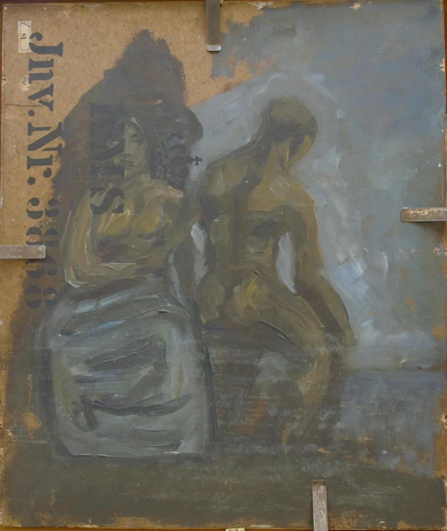 En mand og en kvinde by Oluf Hartmann