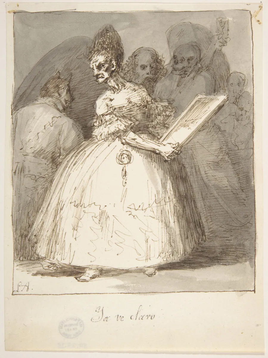 At Last She Sees Clearly ("Ya ve claro") by Leonardo Alenza y Nieto