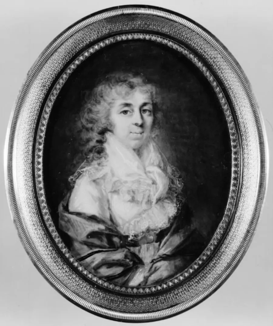 Dameportræt by Charles Henri Vicomte Desfossez