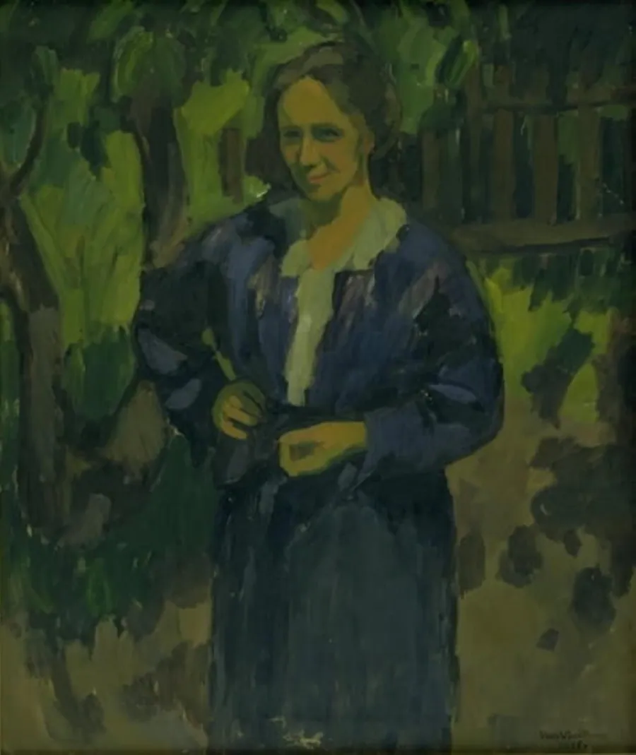 En dame i en have. Anna Thorup by Ernst Zeuthen
