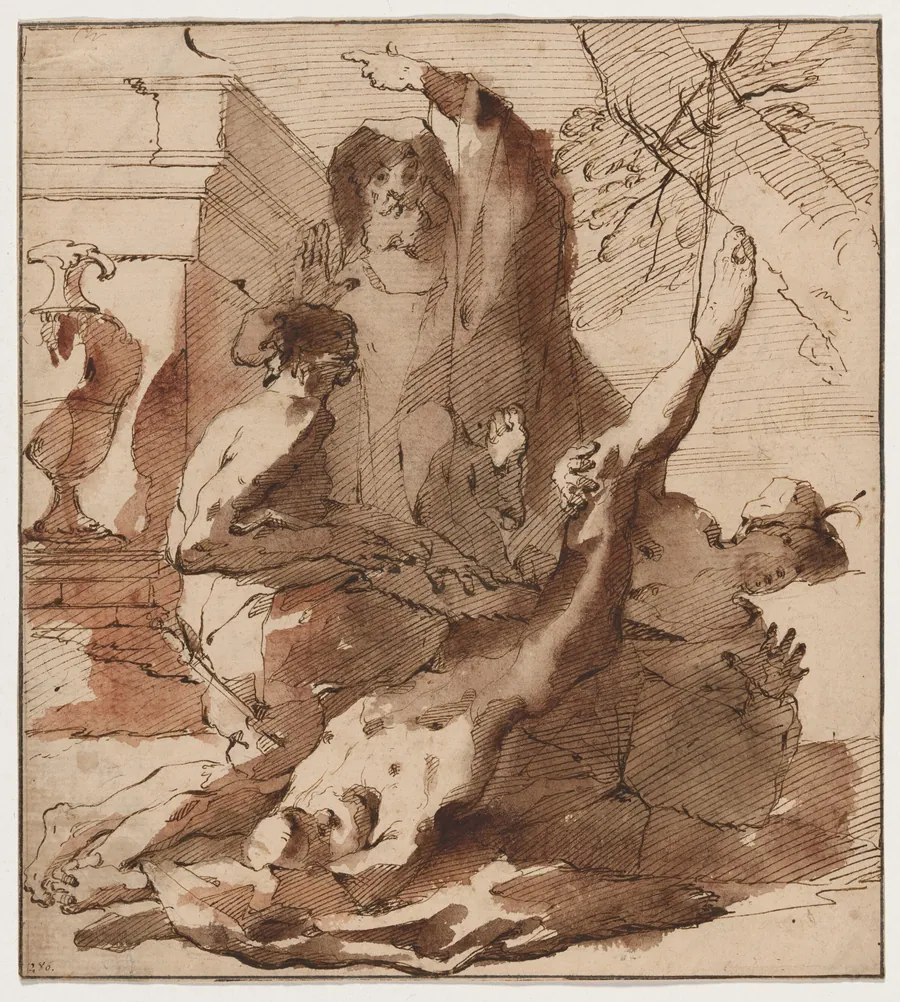 The Martyrdom of Saint Simon by Austrian 18th Century