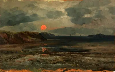 Sunrise over Fishing Waters--Maine