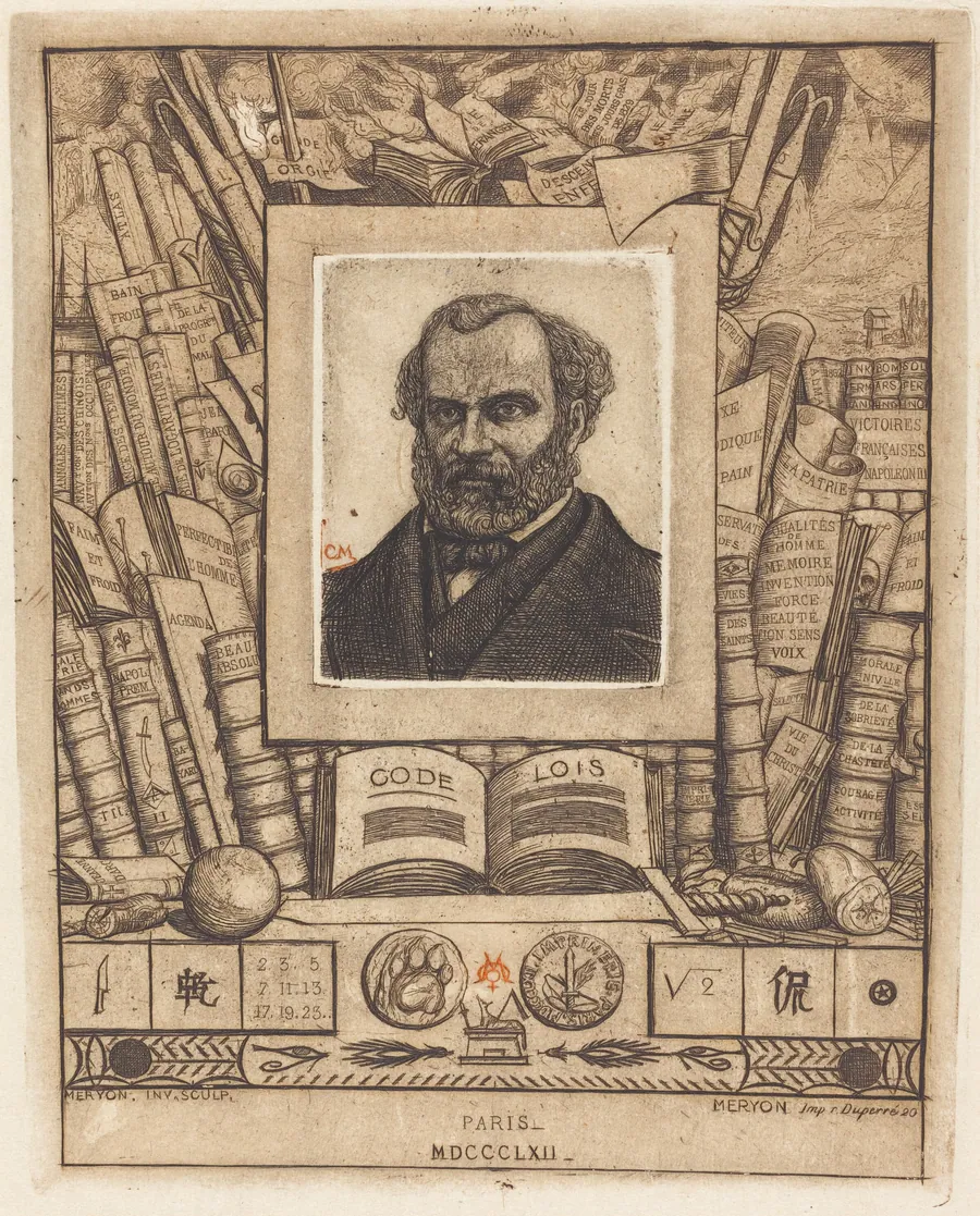 Armand Guéraud by Charles Meryon