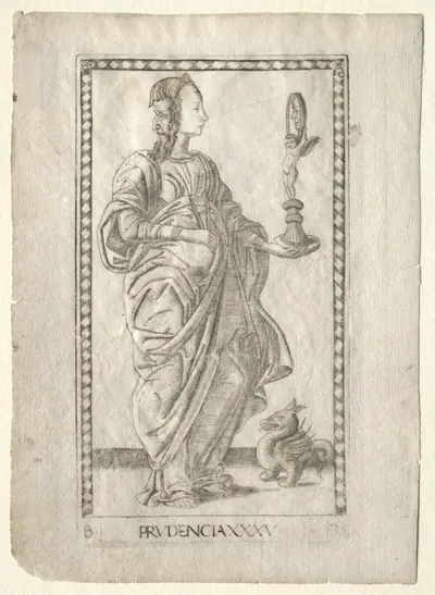Prudence (from the Tarocchi, series B: Cosmic Principles & Virtues, #35)