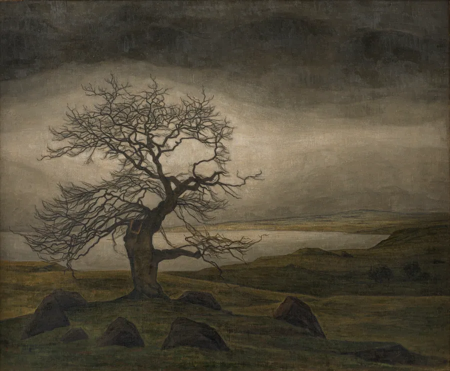 Landskab by Svend Hammershøi