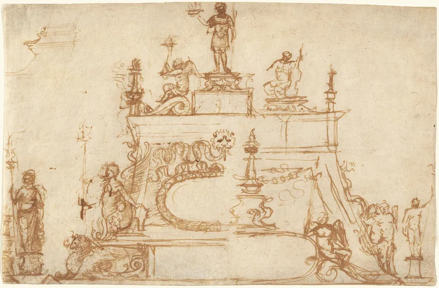Studies for Small Bronzes with Classical Motifs by Paduan 15th Century
