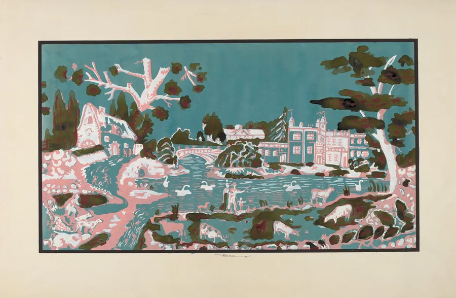 Wallpaper from Bandbox Covering by Harold Merriam